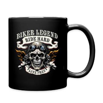 Ride Hard - Live Free - Tasse einfarbig - Schwarz - Rechts