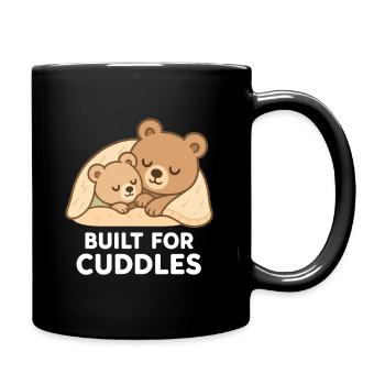 Two Bears to Cuddle – Built for Cuddles - Full Colour Mug - black - Right