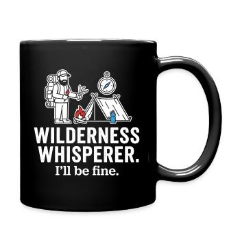 Wilderness Whisperer Camping Adventure - Full Colour Mug - black - Right
