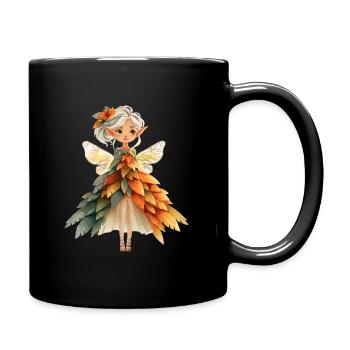 Waldfee Herbstzauber - Tasse einfarbig - Schwarz - Rechts