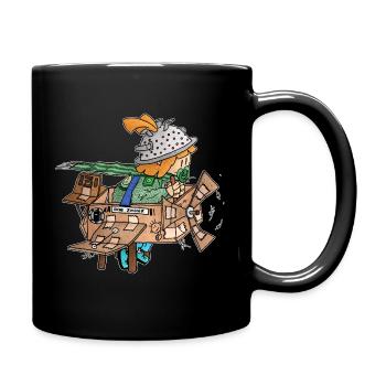 Ugo - die kostenlose Pappe und Popo-Propeller / - Tasse einfarbig - Schwarz - Rechts