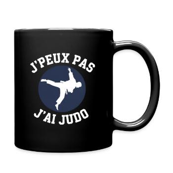 Judo: J'peux pas j'ai Judo - Mug uni - noir - Droite