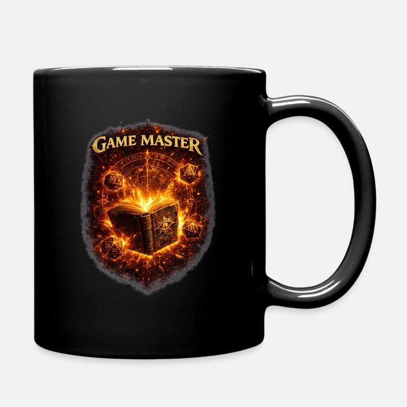 Game Master Fantasy RPG D20 Shirt - Full Colour Mug - black