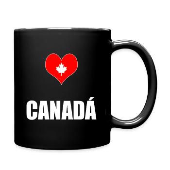 Kanada - Tasse einfarbig - Schwarz - Rechts