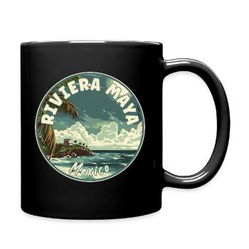Experience Paradise In Riviera Maya - Mexico - Full Colour Mug - black - Right