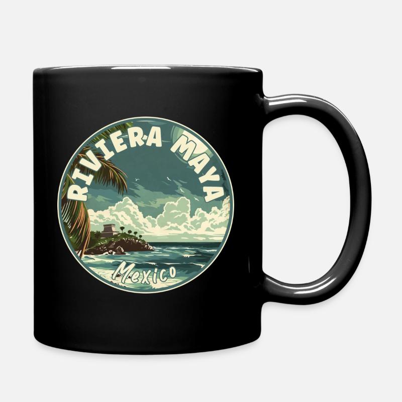Experience Paradise In Riviera Maya - Mexico - Full Colour Mug - black