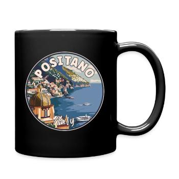 Explorez Positano en Italie Paradis méditerranéen - Mug uni - noir - Droite