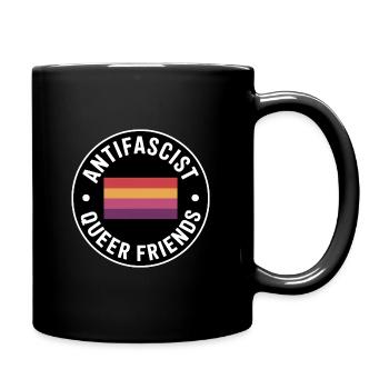 Amis queer antifascistes - Antifa Merch - Mug uni - noir - Droite