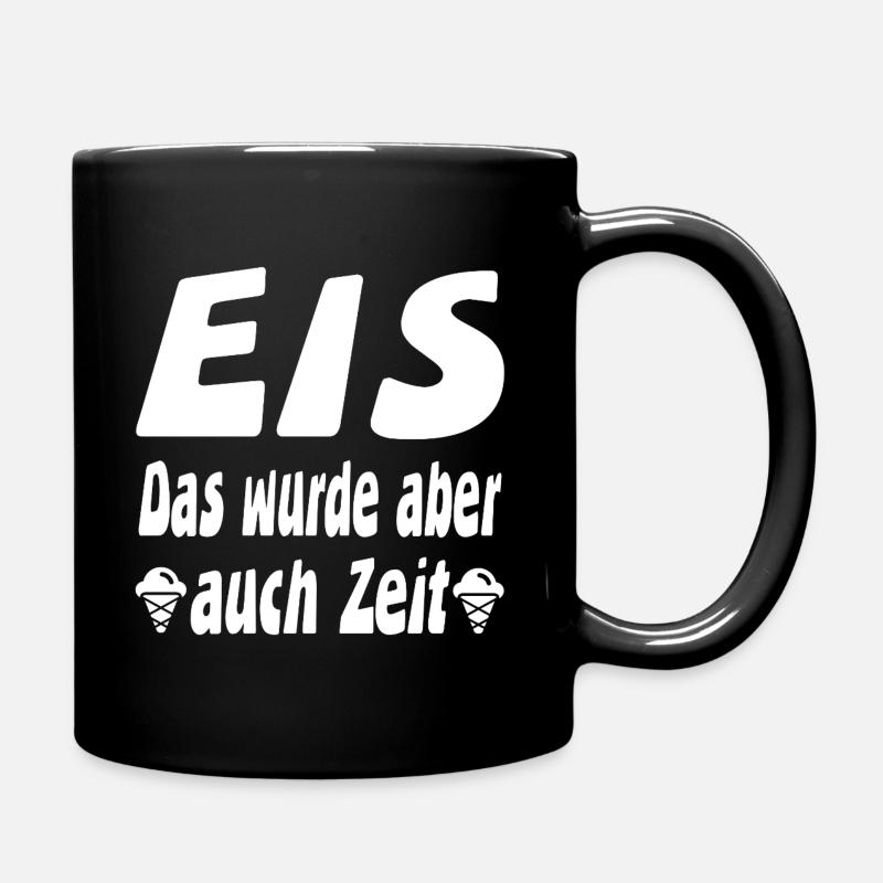 Eis - Tasse einfarbig - Schwarz