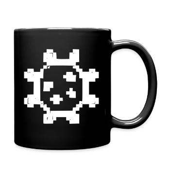 Virus Pixel Art Corona - Full Colour Mug - black - Right