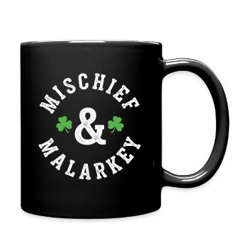Mischief & Malarkey Shamrock Logo - Tasse einfarbig - Schwarz - Rechts