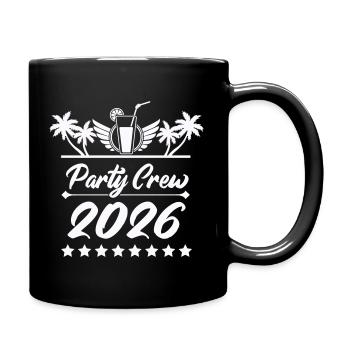 Party Crew 2026 Palm Trees - Full Colour Mug - black - Right