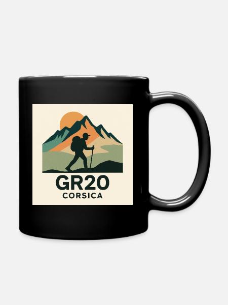 GR 20 CORSICA - Full Colour Mug - black