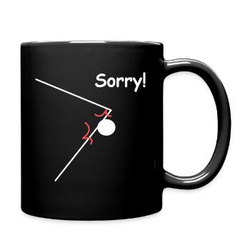 Table Tennis Sorry Funny Sayings - Full Colour Mug - black - Right