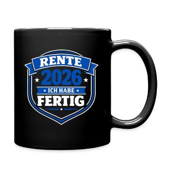 Pension 2026 I've Finished Farewell Gift - Full Colour Mug - black - Right