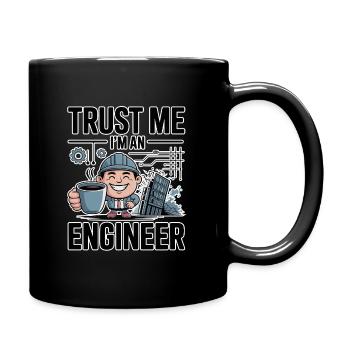 Trust Me I'm an Engineer - for dark background - Full Colour Mug - black - Right