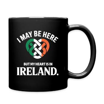 Fierté du Nœud Celtique du Cœur Irlandais - Mug uni - noir - Droite