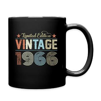 Vintage 1966 - Tasse einfarbig - Schwarz - Rechts
