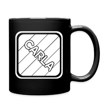 First name Carla - Full Colour Mug - black - Right