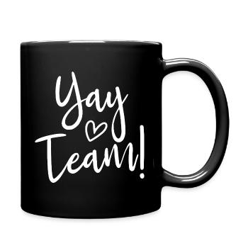 Hourra, l’équipe ! Hourra, équipe de fans de sport sans méfiance - Mug uni - noir - Droite