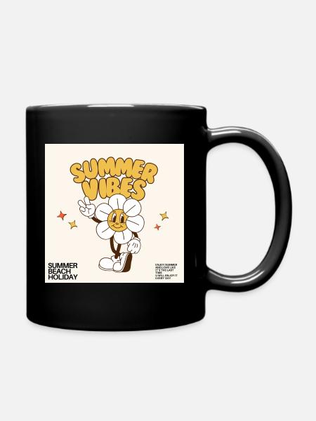 Summer Vibes Design - Mug uni - noir