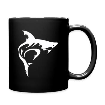 Requin - Mug uni - noir - Droite
