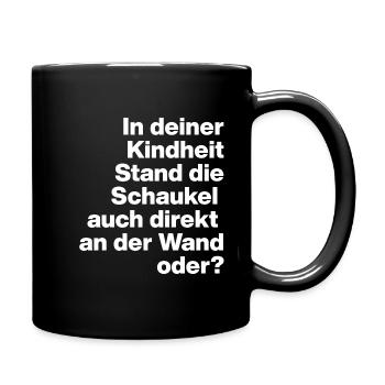 COUP SUR LE MUR, STUPIDE, SARCASME, VILAIN - Mug uni - noir - Droite