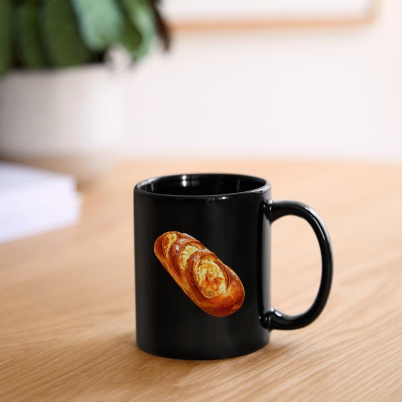 Brot oder Baguette Tasse einfarbig