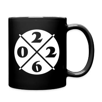 2026 Jahr - Tasse einfarbig - Schwarz - Rechts
