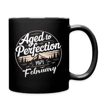 Februar 1971  - Tasse einfarbig - Schwarz - Rechts