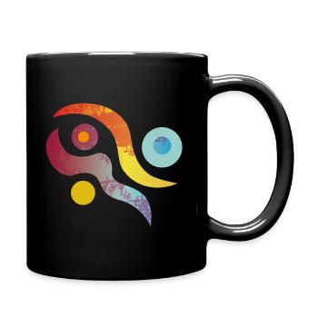 Yoga design_45 - Full Colour Mug - black - Right