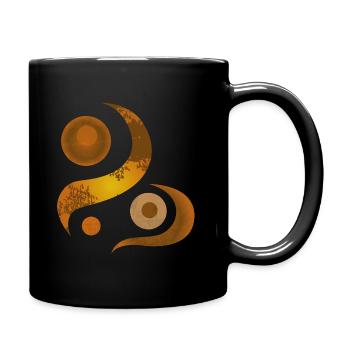 Yoga design_47 - Full Colour Mug - black - Right