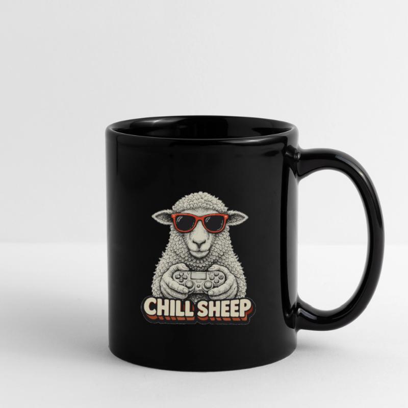 Chill Sheep with Controller Full Colour Mug