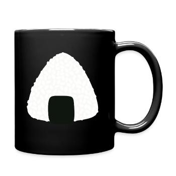 Onigiri-Sushi - Tasse einfarbig - Schwarz - Rechts