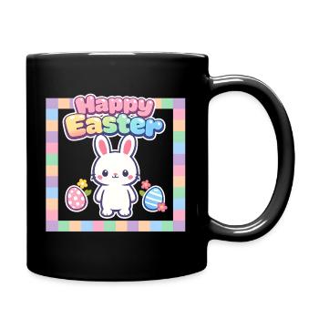 Jardin de Pâques Printemps Été Bunny Bunny - Mug uni - noir - Droite