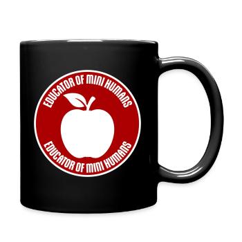 Educator Of Little Humans Teacher Funny Kids - Full Colour Mug - black - Right