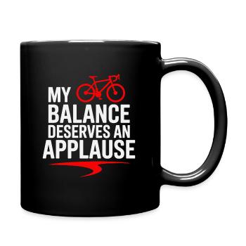 Professional Bicycle Acrobatics Performance Art  - Full Colour Mug - black - Right