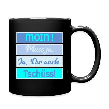 Chat Moin Bye - Full Colour Mug - black - Right
