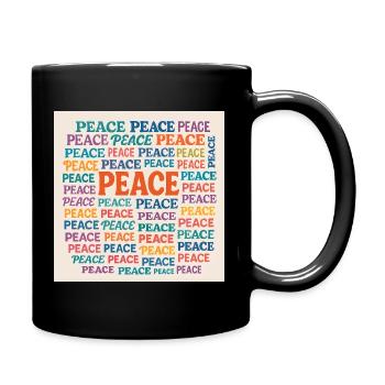 Motif de faute de frappe en couleurs de la mosaïque de la paix - Mug uni - noir - Droite