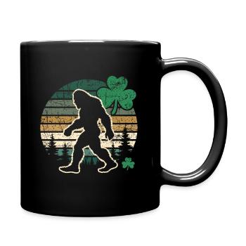 Big Foot la Saint-Patrick - Mug uni - noir - Droite