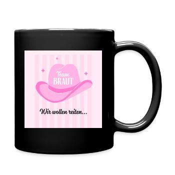 Junggesellinnenabschied JGA T-Shirt & Hoodie Bride - Tasse einfarbig - Schwarz - Rechts