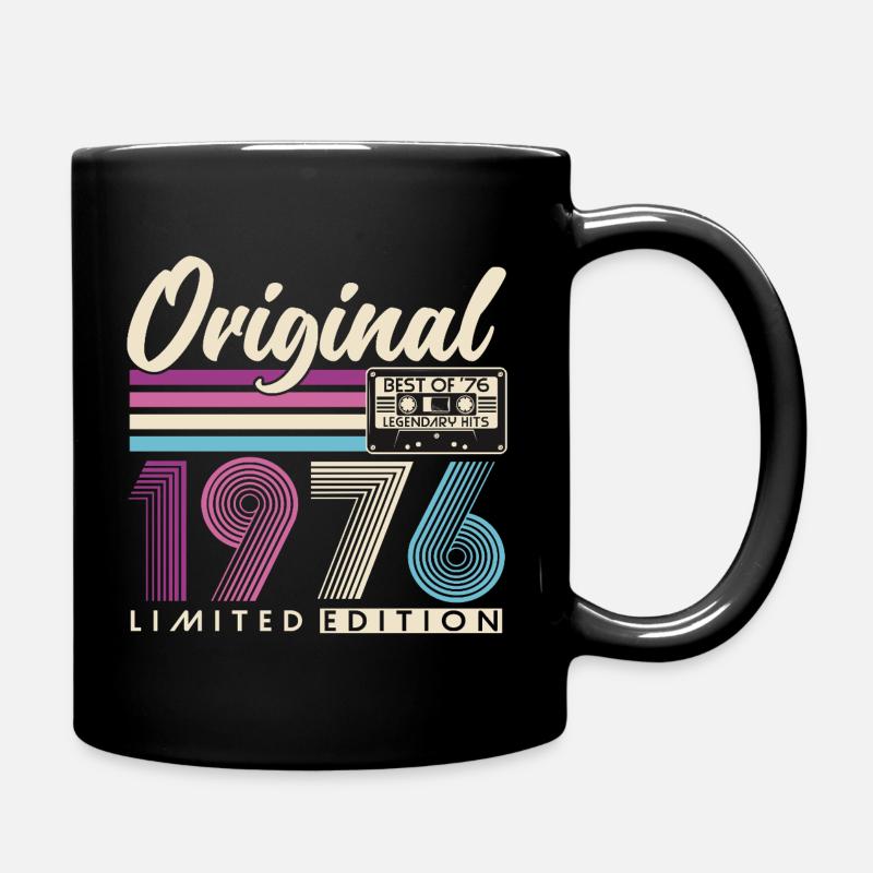 Cadeau d’anniversaire rétro vintage vintage 1976 - Mug uni - noir