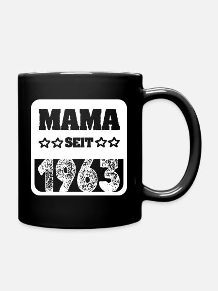Geburt 1963 - Tasse einfarbig - Schwarz