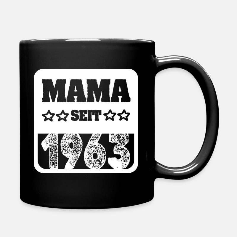 Geburt 1963 - Tasse einfarbig - Schwarz