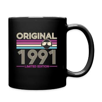 Originale limitierte Edition von 1991 - Tasse einfarbig - Schwarz - Rechts