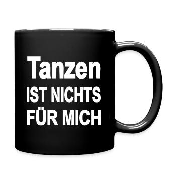 Tanzen - Tasse einfarbig - Schwarz - Rechts