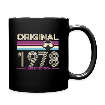 Originale Vintage-Ausgabe von 1978 - Tasse einfarbig - Schwarz - Rechts