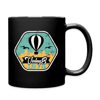 Vintage 1976 - Tasse einfarbig - Schwarz - Rechts