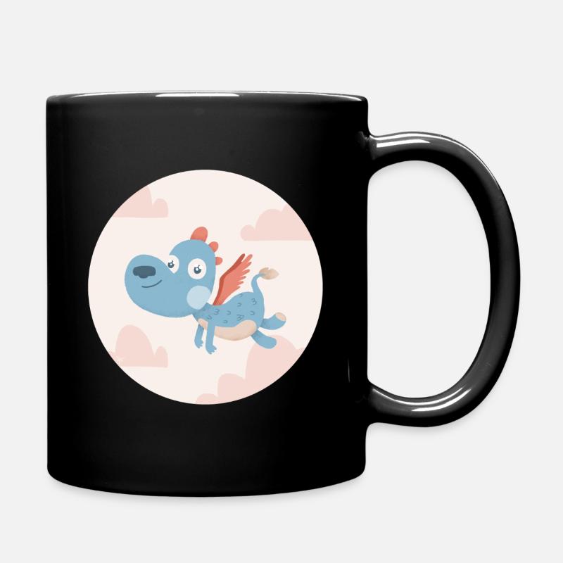 dragon bleu - Mug uni - noir