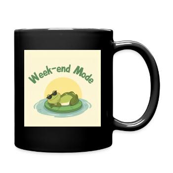 Chill Frog Fashion Weekend - Full Colour Mug - black - Right